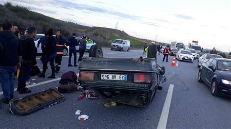 Feci Kaza Otomobil Kamyona Arp P Takla Att Son Dakika Fla Haberler