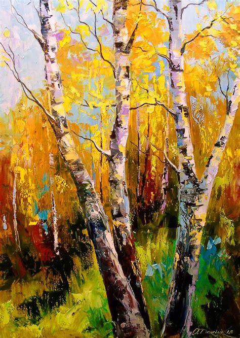 Painting Of Trees On Canvas At Paintingvalley Explore Collection