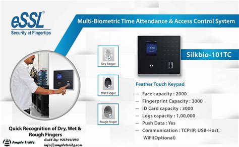 Essl Silkbio Tc Face Fingerprint Time Attendance Machine India