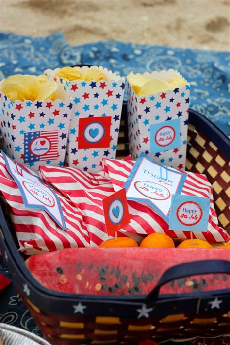 4th Of July Beach Picnic With Free Printables Party Ideas Party