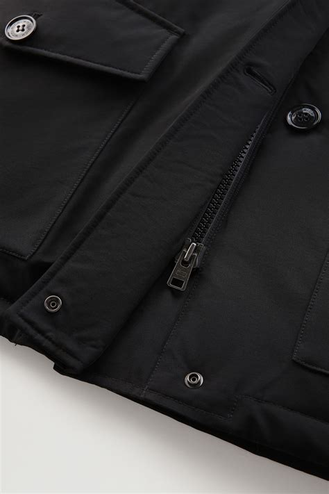 Arctic Parka Aus Ramar Cloth Mit Vier Taschen Und Abnehmbarem Pelz