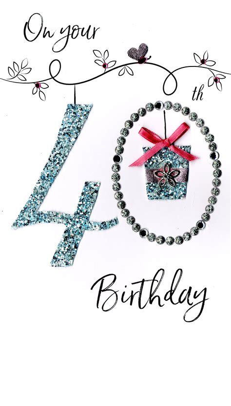 40th Birthday Printable Cards