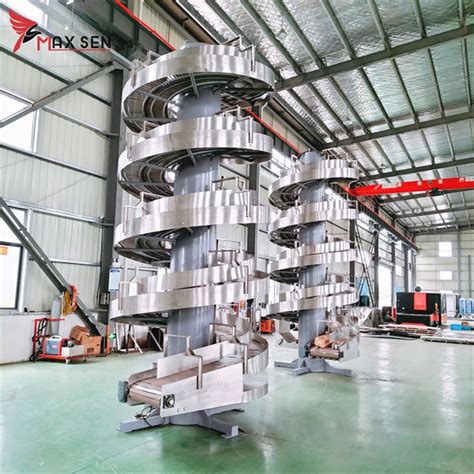 Spiral Cooling Tower For Food Industry Spiral Tower Maxsen Conveyor