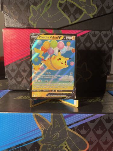 Carte Pok Mon Pikachu Volant V Anniversaire Ans C L Brations