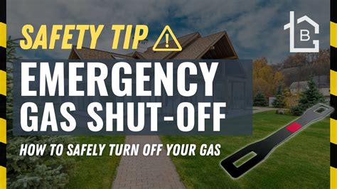 Safety Tip Emergency Gas Shut Off YouTube