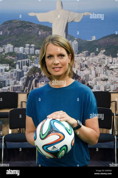 Berlin, Germany. 12th June, 2014. TV presenter Jessy Wellmer poses in ...