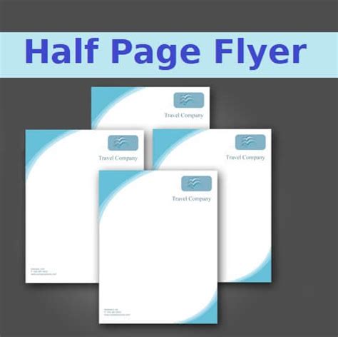 Half Page Flyer Template | Free Word Templates