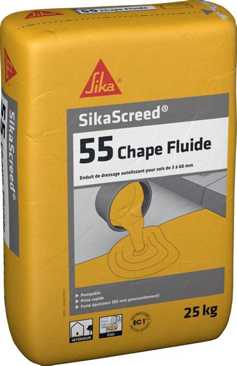 Sika Chape Fluide Autolissante Prise Rapide Sikascreed Chape