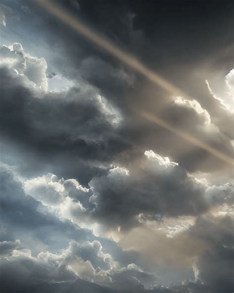 God Rays Clouds on a Strange Planet · Creative Fabrica