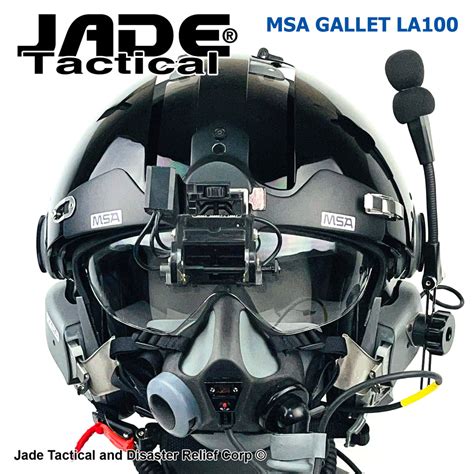 Msa Gallet La100 Jet Pilot Flight Helmet Loaded Jade Tactical