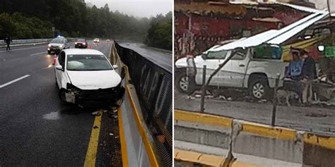 Ma Ana Lluviosa Deja Cuatro Accidentes En La Autopista M Xico Puebla