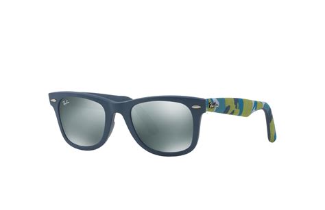 Original Wayfarer Urban Camouflage Sunglasses In Blue And Silver Rb2140 Ray Ban® Us