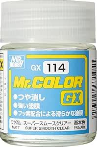 Amazon GSIクレオス Mr クリアカラーGXシリーズ GXスーパースムースクリアー つや消し 18ml 模型用塗料 GX114