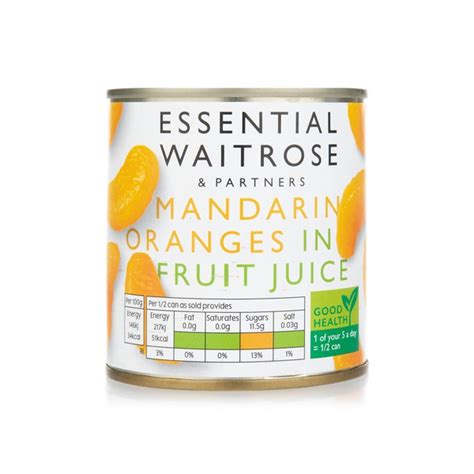 Waitrose Essential Mandarin Oranges In Fruit Juice 298g Waitrose UAE