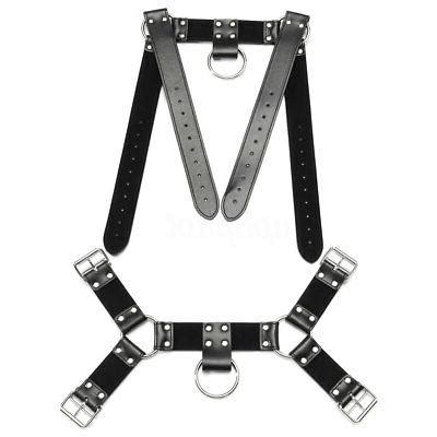 Black Men S Leather Chest Body Harness Gay Interest