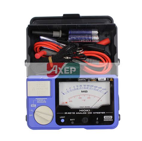 A Hioki Ir4018 20 Analog Insulation Resistance Tester Single Range 1000v 2000mΩ Ebay