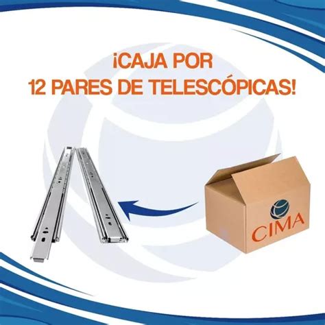 Gu A Correderas Telesc Picas Cm Zinc Cierre Suave Caja X En Venta