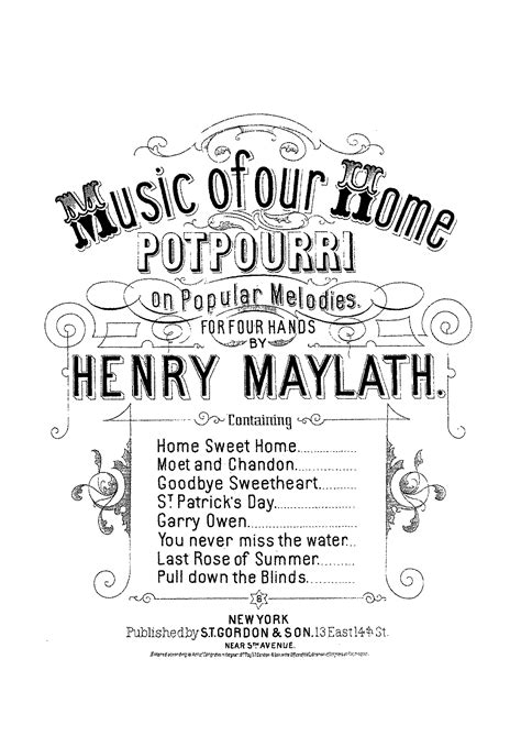 Music Of Our Home Maylath Henry Imslp