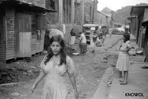 A street in the slum area of the hill town of Lares, Puerto Rico - KNOWOL