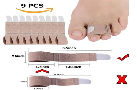 Broken Toe Wraps Toe Splint Straightener Wrap Antislip Brace Corrector