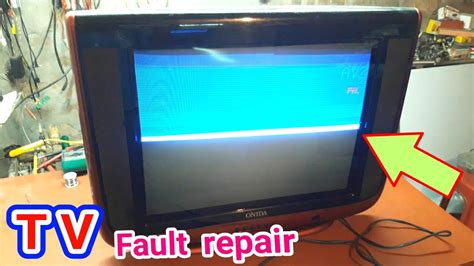 Half Screen Problem Ultra Slim OnidaTV Fault Repair CRT Tv Fault