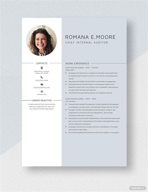 Internal Position Internal Resume Template Prntbl