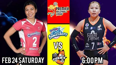 Creamline Vs Farm Fresh Pvl All Filipino Conference Live