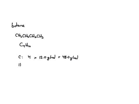 Solved Calculate Experimental Molar Mass Of Butane Gas