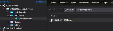 Mounting An Azure Storage File Share To An Azure Web App