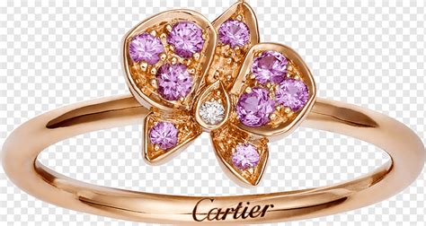 Anel De Noivado Cartier Sapphire Diamond Anel Amor Roxo Pedras