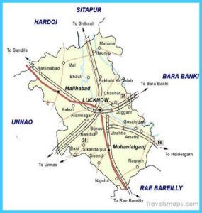 Map of Lucknow - TravelsMaps.Com