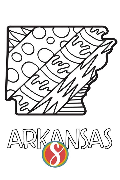 Free Arkansas Coloring Pages — Stevie Doodles