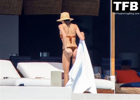 Kaia Gerber Looks Sexy In A Tiny Orange Thong Bikini In Los Cabos Photos TheFappening