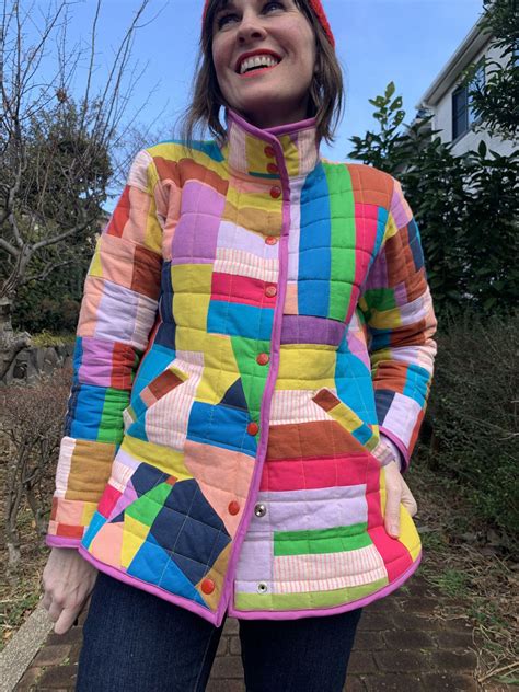 How To Make A Quilted Jacket With Scraps Weallsew In 2021 Quilted