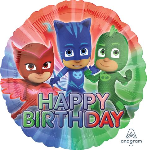 Balloon 18 Happy Birthday Pj Masks Simply Love Boutique Party