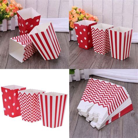 30 Pcs Food Containers Candy Bags Butter Popcorn European American