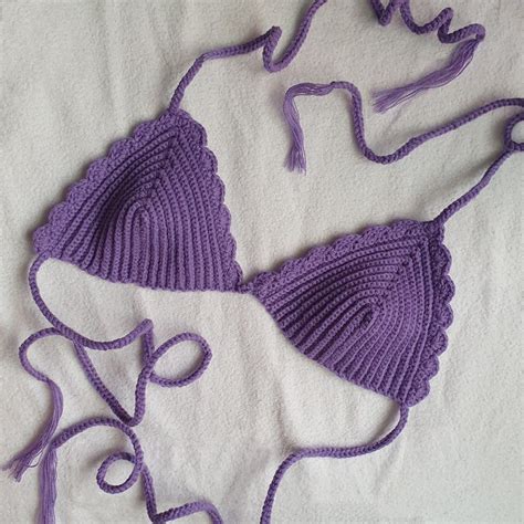Handmade Crochet Bikini Top On Carousell