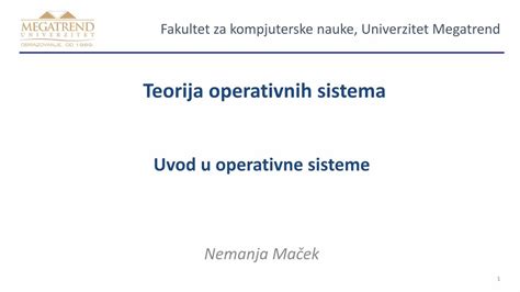 Pdf Teorija Operativnih Sistema Fknmaterijali Comfknmaterijali