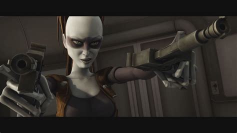 Star Wars The Clone Wars Aurra Sing Vs Ahsoka Tano And Padmé Amidala