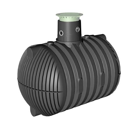 Erdtank XL, rund, 10000 l, aus PE-HD, schwarz