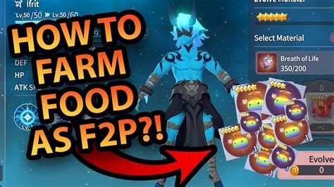 How To Get Food To Evolve Your Monsters As F2p Summoners War Chronicles Youtube