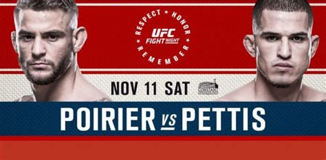 Ufc Fight Night Poirier Vs Pettis Fight Card Mmaweekly