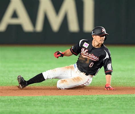 ロッテ荻野が残留表明へ 今季は自身最多28盗塁 プロ野球写真ニュース 日刊スポーツ