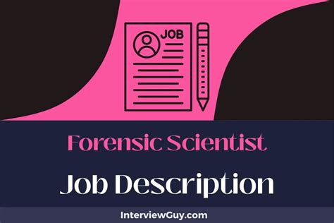 Forensic Scientist Job Description [Updated for 2025]