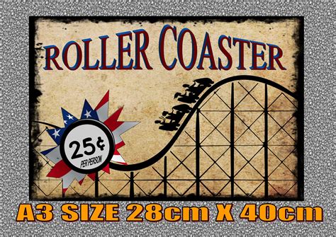 Roller Coaster Warning Signs