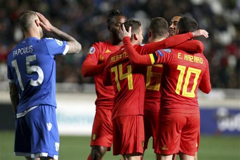 Hasil Pertandingan Siprus Vs Belgia Skor 0 2 Bola Net