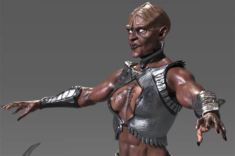 Artstation Female Klingon Warrior Concept