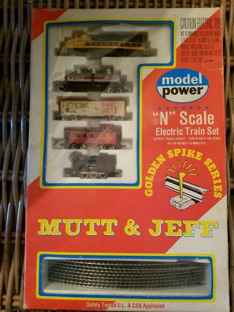 Model Power N Scale Electric Train Set Gold Spike Series Mutt And Jeff