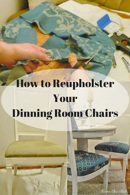 Reupholstering A Dining Room Chairs Dining Furniture Makeover