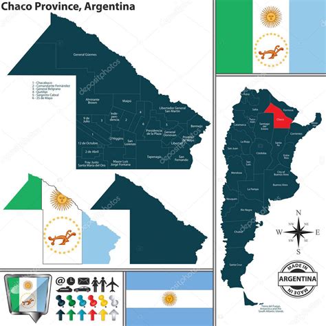 Mapa De Provincia Del Chaco Argentina 2022